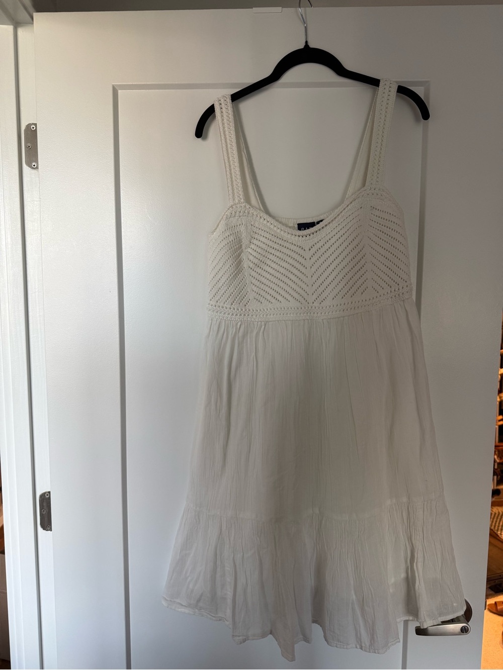 GAP Cream Crochet Knit Top